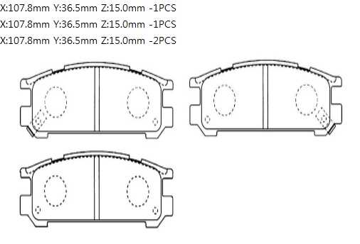 Колодки тормозные дисковые SUBARU: LEGACY 89-, IMP <b>HSB HP8430</b> - изображение 1