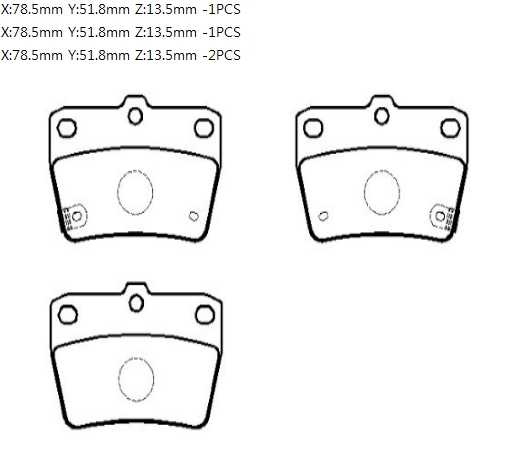 Колодки тормозные дисковые TOYOTA: RAV-4 94.5- <b>HSB HP8508</b> - изображение 1