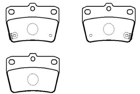 Колодки тормозные дисковые TOYOTA: RAV-4 94.5- <b>HSB HP8508</b> - изображение