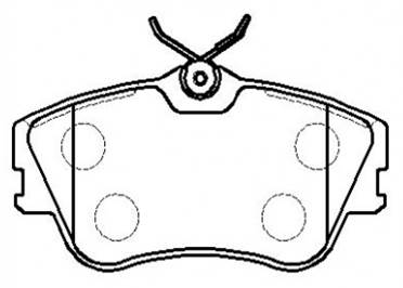 Колодки тормозные дисковые VW: EURO VAN 01- <b>HSB HP8526</b> - изображение