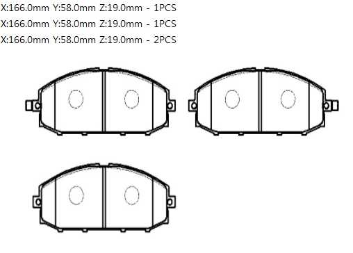 Колодки тормозные дисковые NISSAN SAFARI, PATROL <b>HSB HP9066</b> - изображение 1