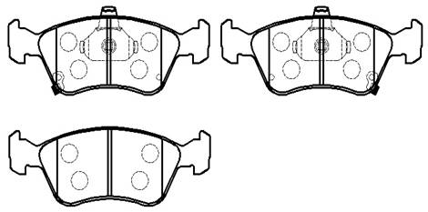 Колодки тормозные TOYOTA Avensis передние (4шт.) <b>HSB HP9139</b> - изображение