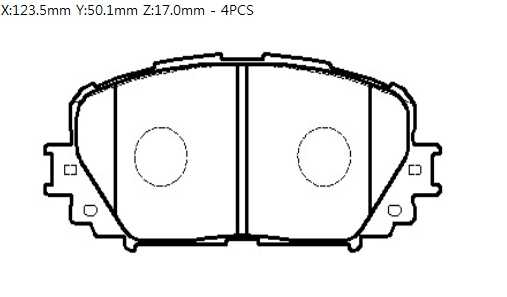 Колодки тормозные дисковые TOYOTA: VITZ <b>HSB HP9156</b> - изображение 1