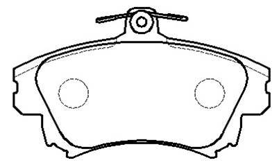 Колодки тормозные подходит для VOLVO S40,V40 MITSUBISHI Carisma передние (4шт.) <b>HSB HP9291</b> - изображение Колодки тормозные подходит для VOLVO S40,V40 MITSUBISHI Carisma передние (4шт.) <b>HSB HP9291</b> - изображение