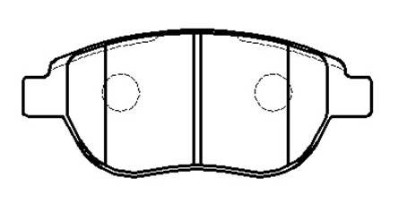 Колодки тормозные PEUGEOT 307 CITROEN Xsara (2.0 HDi) (02-) передние (4шт.) <b>HSB HP9602</b> - изображение