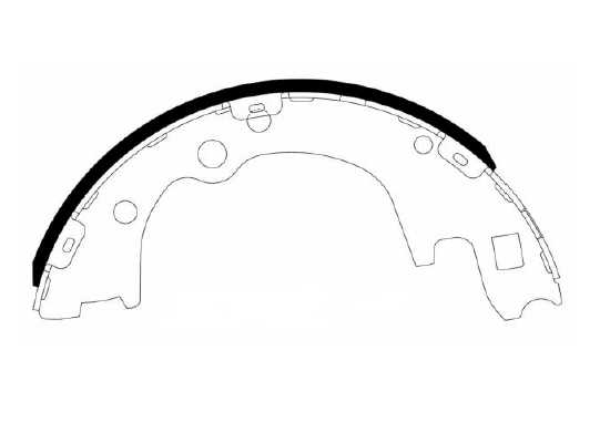 (58305-4FA01) колодки тормозные H100BONGO барабанные <b>HSB HS0015</b> - изображение