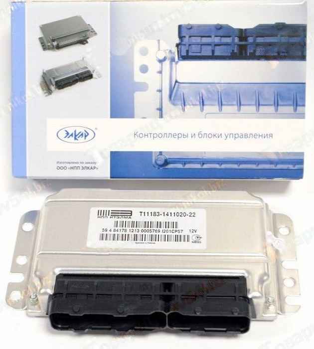 Блок управления двигателем ВАЗ 11183-1411020-22 Я7.2М (8кл.,евро2) <b>ЭЛКАР Т11183-1411020-22 ИУ</b> - изображение