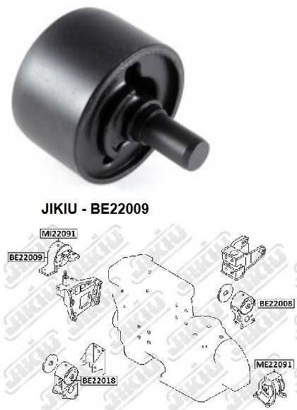 Катридж правой опоры двигателя NISSAN TEANA 03-08, MURANO 02-08 AT <b>JIKIU BE22009</b> - изображение