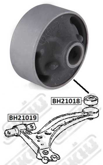 Сайлентблок рычага задний LEXUS RX 98-03, TOYOTA CAMRY 96-01 <b>JIKIU BH21018</b> - изображение