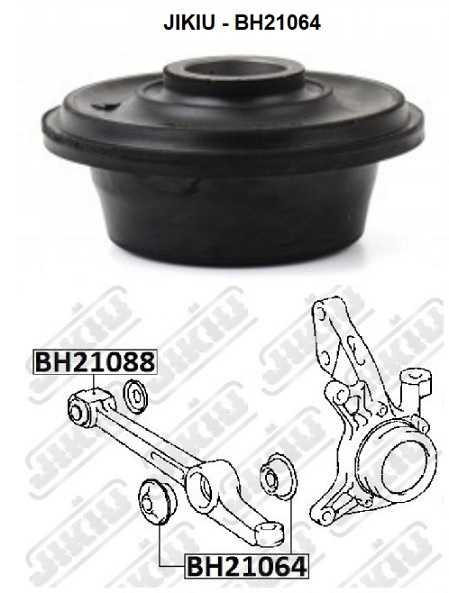 Сайлентблок рычага средний TOYOTA CAMRY 90-98 <b>JIKIU BH21064</b> - изображение