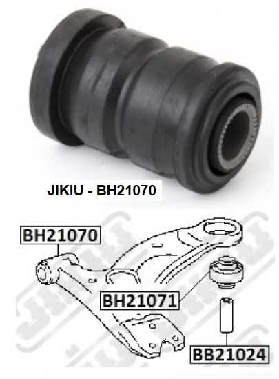 Сайлентблок рычага передний TOYOTA CALDINA 92-02, CARINA 92-96 <b>JIKIU BH21070</b> - изображение