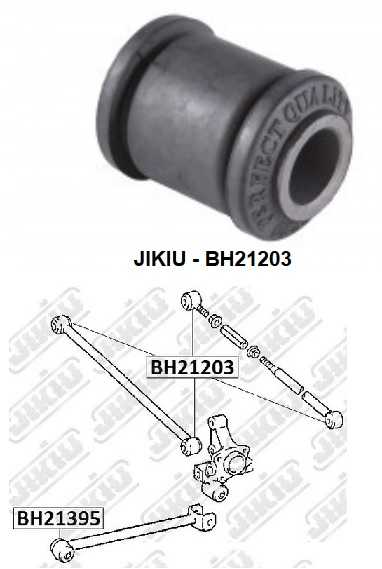 Сайлентблок рычага задн подвески TOYOTA CALDINA 92-02, CARINA E <b>JIKIU BH21203</b> - изображение