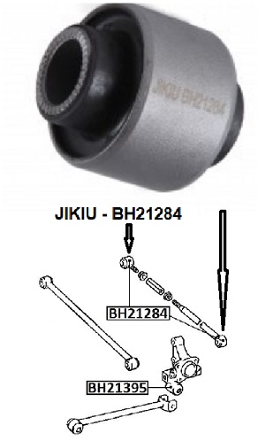 Сайлентблок задн подвески TOYOTA CAMRY V20/30, MARK II 97-01 <b>JIKIU BH21284</b> - изображение Сайлентблок задн подвески TOYOTA CAMRY V20/30, MARK II 97-01 <b>JIKIU BH21284</b> - изображение