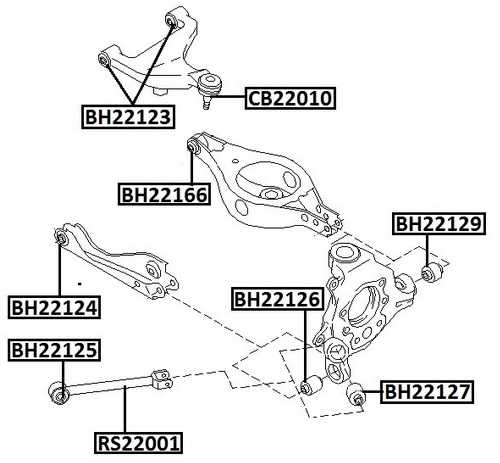 Сайлентблок задн подвески NISSAN TEANA 03-13 <b>JIKIU BH22124</b> - изображение 1