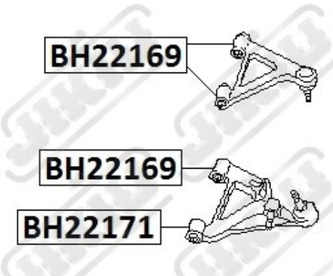 Сайлентблок NISSAN Bassara JU30 Jan 99~Jan 3 <b>JIKIU BH22169</b> - изображение 1