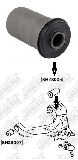 Сайлентблок HYUNDAI Terracan Jan 01~ <b>JIKIU BH23006</b> - изображение