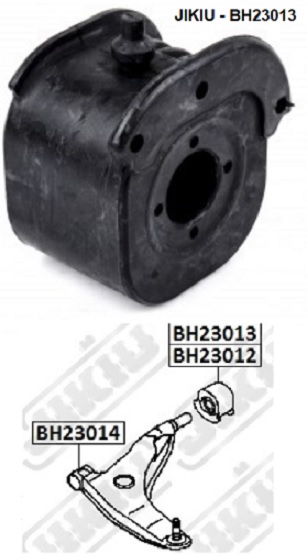 Сайлентблок рычага задн левый MITSUBISHI CARISMA 95-03, LANCER 91-03 <b>JIKIU BH23013</b> - изображение