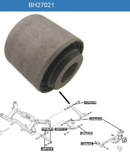 Сайлентблок задн подвески SUBARU LEGASY B12-14 <b>JIKIU BH27021</b> - изображение
