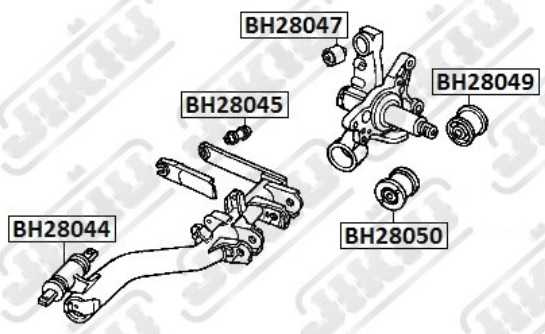 Сайлентблок HONDA Civic EU Jan 01~Jan 6 <b>JIKIU BH28044</b> - изображение