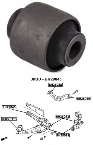 Сайлентблок HONDA Civic EU Jan 01~Jan 6 <b>JIKIU BH28045</b> - изображение