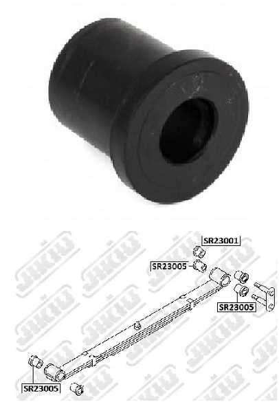 Втулка передн рессоры MITSUBISHI CANTER 87-13, NISSAN ATLAS 91-95 <b>JIKIU SR23005</b> - изображение