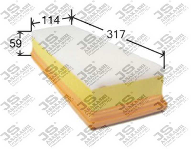 Фильтр воздушный <b>JS ASAKASHI A0331</b> - изображение