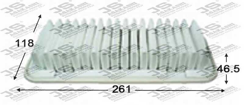 Фильтр воздушный <b>JS ASAKASHI A196J</b> - изображение Фильтр воздушный <b>JS ASAKASHI A196J</b> - изображение