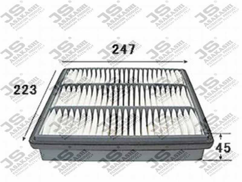 Фильтр воздушный <b>JS ASAKASHI A3014</b> - изображение Фильтр воздушный <b>JS ASAKASHI A3014</b> - изображение