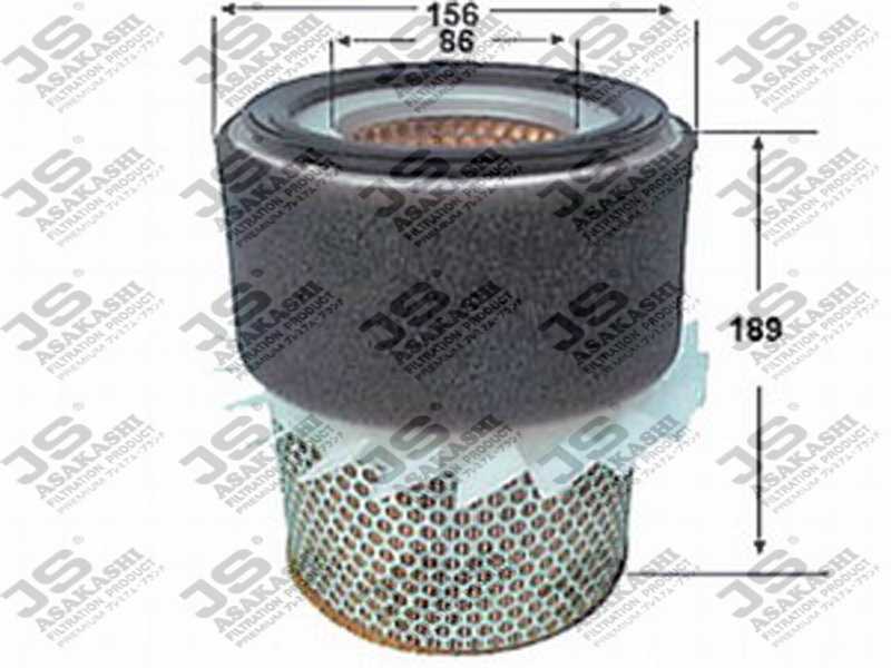 Фильтр воздушный <b>JS ASAKASHI A3016</b> - изображение Фильтр воздушный <b>JS ASAKASHI A3016</b> - изображение