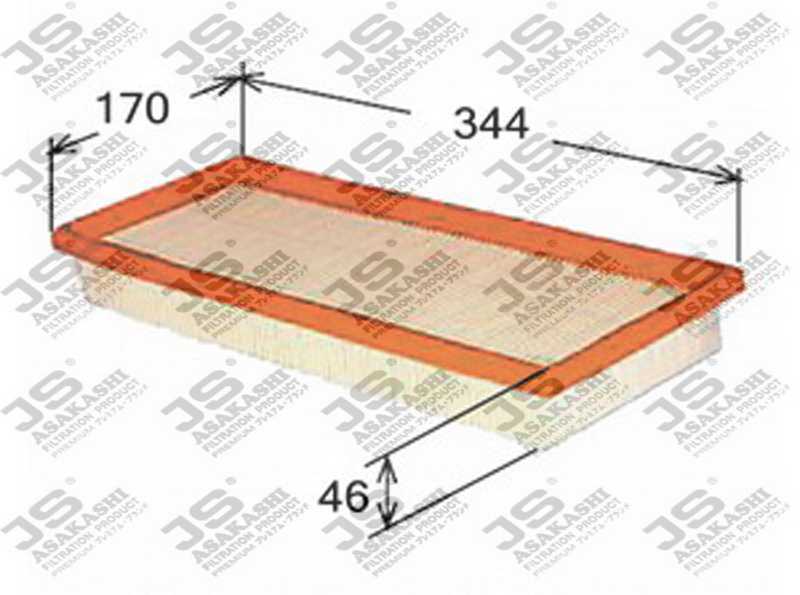 Фильтр воздушный <b>JS ASAKASHI A3501</b> - изображение 1