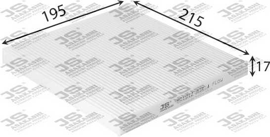 Фильтр салонный <b>JS ASAKASHI AC101J</b> - изображение