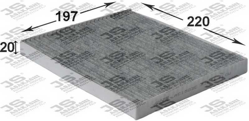 Фильтр салонный угольный <b>JS ASAKASHI AC1503C</b> - изображение