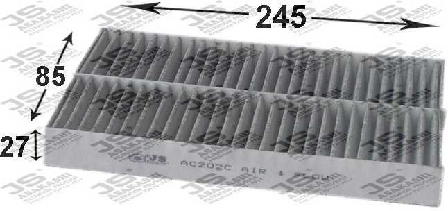 Фильтр салонный угольный <b>JS ASAKASHI AC202C</b> - изображение