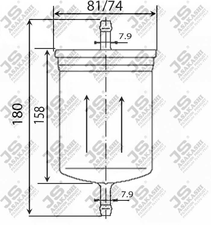 Фильтр топливный <b>JS ASAKASHI FS2070</b> - изображение