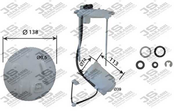 Фильтр топливный <b>JS ASAKASHI FS23002</b> - изображение 1