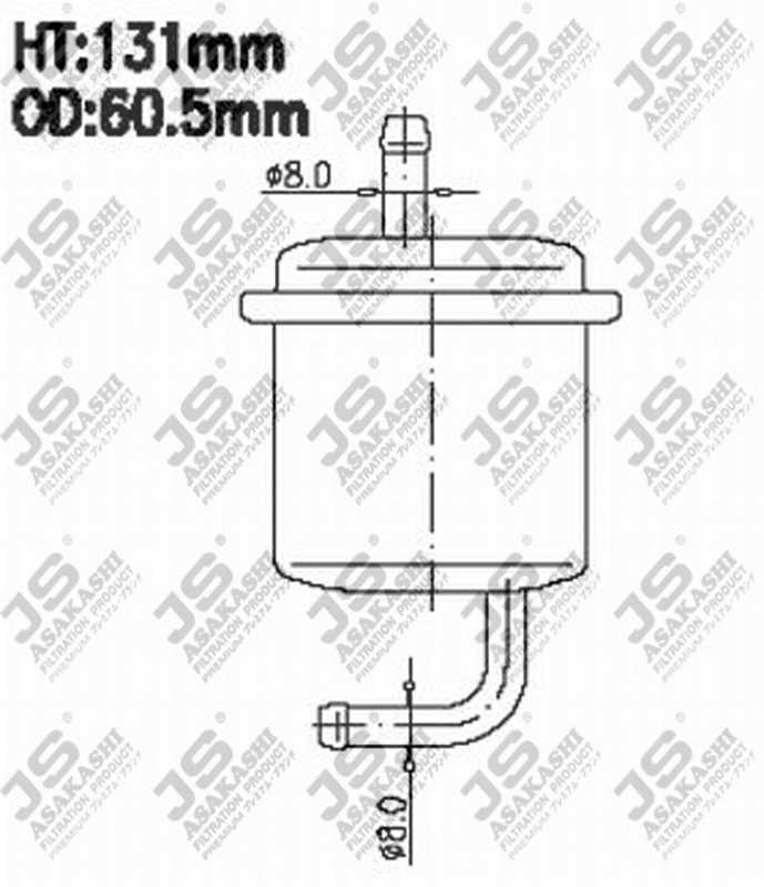 Фильтр топливный <b>JS ASAKASHI FS7201</b> - изображение