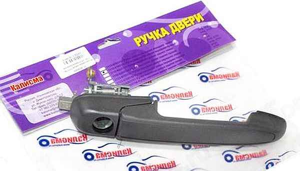 Ручка двери наружная ВАЗ 1117-1119 Калина, 2123 Нива Шевроле, 2190 Гранта передняя правая <b>КАЛИСМА 1118-6105150</b> - изображение