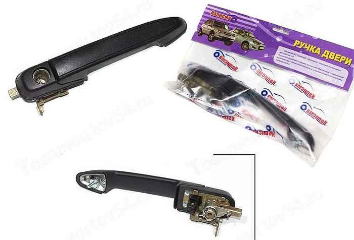 Ручка двери наружная ВАЗ 1117-1119 Калина, 2123 Нива Шевроле, 2190 Гранта передняя левая <b>КАЛИСМА 1118-6105151</b> - изображение