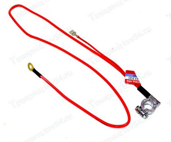 Провод АКБ '+' ВАЗ 2121-ВАЗ 21214 'ДИСС' <b>КАЛИСМА 2121-3724070</b> - изображение