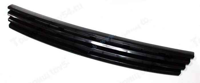 Решетка радиатора ВАЗ 2170 Приора черная, 4 широкие полосы без знака <b>КАЛИСМА 2170-2803059</b> - изображение