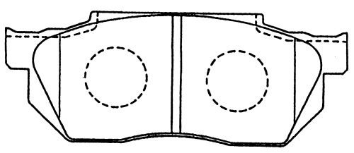 Зам на H колодки тормозные дисковые пер. Honda Civic 87-91 <b>KASHIYAMA D5011</b> - изображение