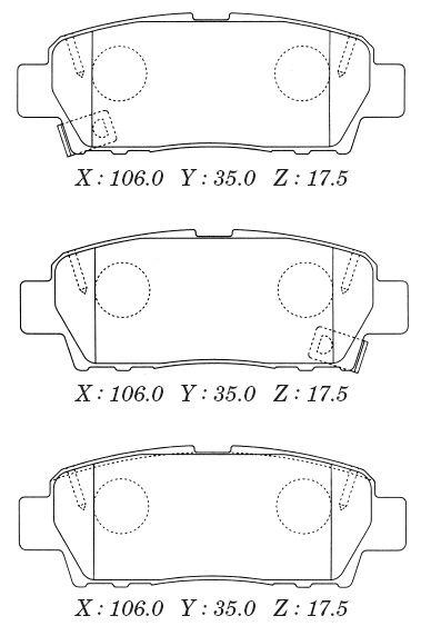 Зам на H колодки тормозные дисковые задн. Toyota Mark II GX90 92-96 <b>KASHIYAMA D2131M</b> - изображение Зам на H колодки тормозные дисковые задн. Toyota Mark II GX90 92-96 <b>KASHIYAMA D2131M</b> - изображение