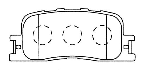 Заменен на H колодки тормозные дисковые задн. Toyota Camry Vista ACV31 2.0 01- <b>KASHIYAMA D2219</b> - изображение