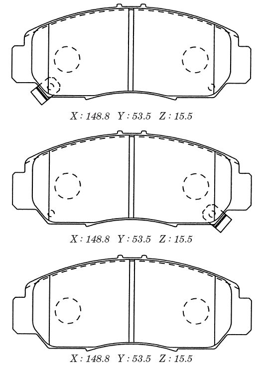 Заменен на H колодки тормозные дисковые Honda Civic 1.61.8 07> <b>KASHIYAMA D5113M</b> - изображение Заменен на H колодки тормозные дисковые Honda Civic 1.61.8 07> <b>KASHIYAMA D5113M</b> - изображение
