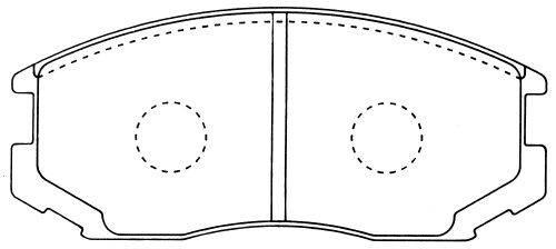 Заменен на H колодки тормозные дисковые пер. MITSUBISHI LANCER , COLT 92- <b>KASHIYAMA D6070</b> - изображение