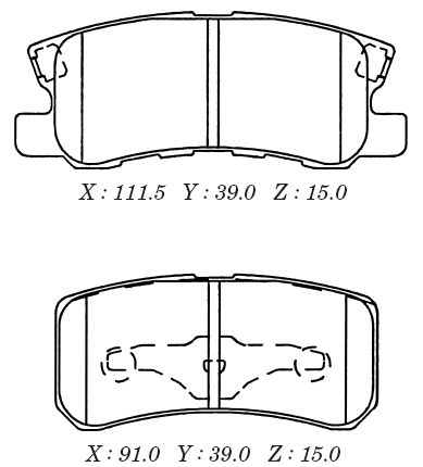 Заменен на H колодки торм. дисковые задн.MITSUBISHI PAJERO III,OUTLANDER 06- <b>KASHIYAMA D6106</b> - изображение Заменен на H колодки торм. дисковые задн.MITSUBISHI PAJERO III,OUTLANDER 06- <b>KASHIYAMA D6106</b> - изображение