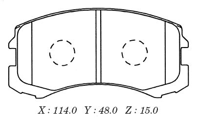 Заменен на H колодки тормозные дисковые <b>KASHIYAMA D6109</b> - изображение Заменен на H колодки тормозные дисковые <b>KASHIYAMA D6109</b> - изображение