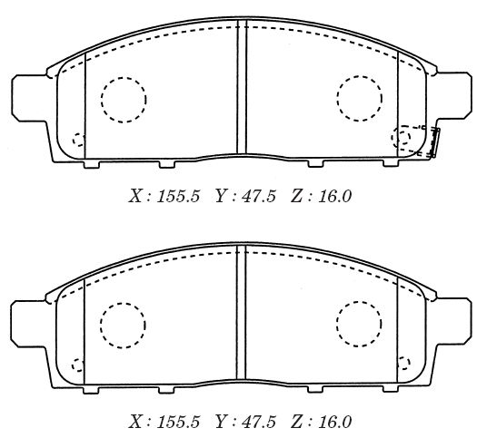 Зам на H колодки тормозные дисковые MITSUBISHI PAJERO SPORT 08- <b>KASHIYAMA D6128M</b> - изображение