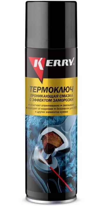 Смазка проникающая с эффектом заморозки KERRY Термоключ KR-940-3 (335мл) аэрозоль - изображение Смазка проникающая с эффектом заморозки KERRY Термоключ KR-940-3 (335мл) аэрозоль - изображение