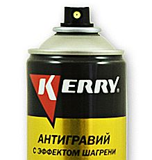 Антигравий-аэрозоль с эффектом шагрени черный (650мл) KERRY KR-971.2 - изображение 1